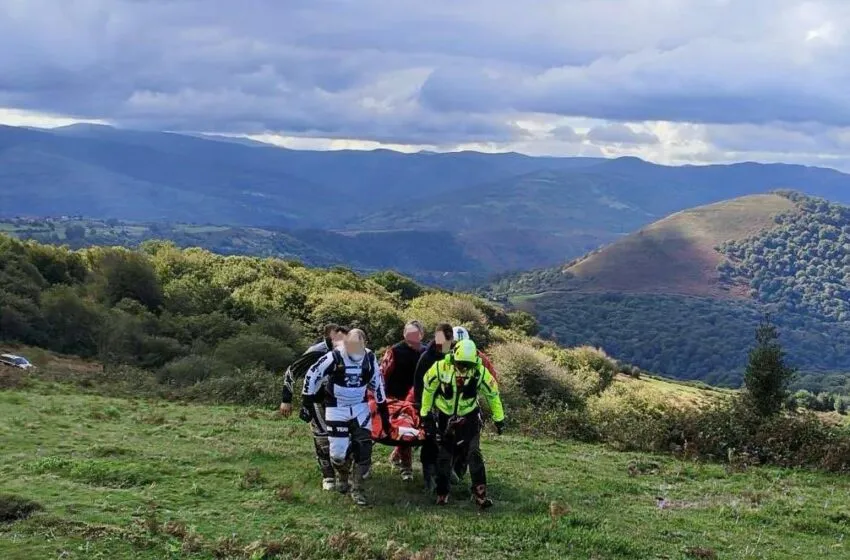  Rescatados dos motoristas de enduro tras sendos accidentes
