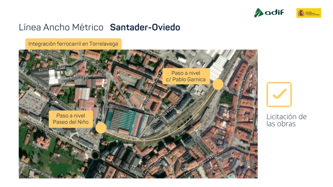Noticias de Cantabria | El Cántabro | Adif licita por 128,6 millones las obras del soterramiento ferroviario de Torrelavega