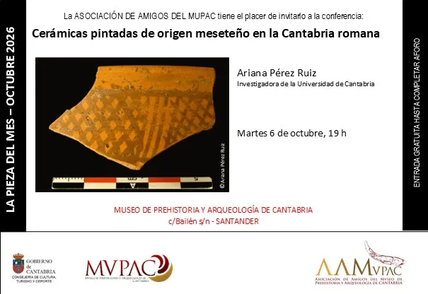 Las cerámicas pintadas de origen meseteño en la Cantabria romana pieza del mes del MUPAC. (Foto: Gobeirno de Cantabria)