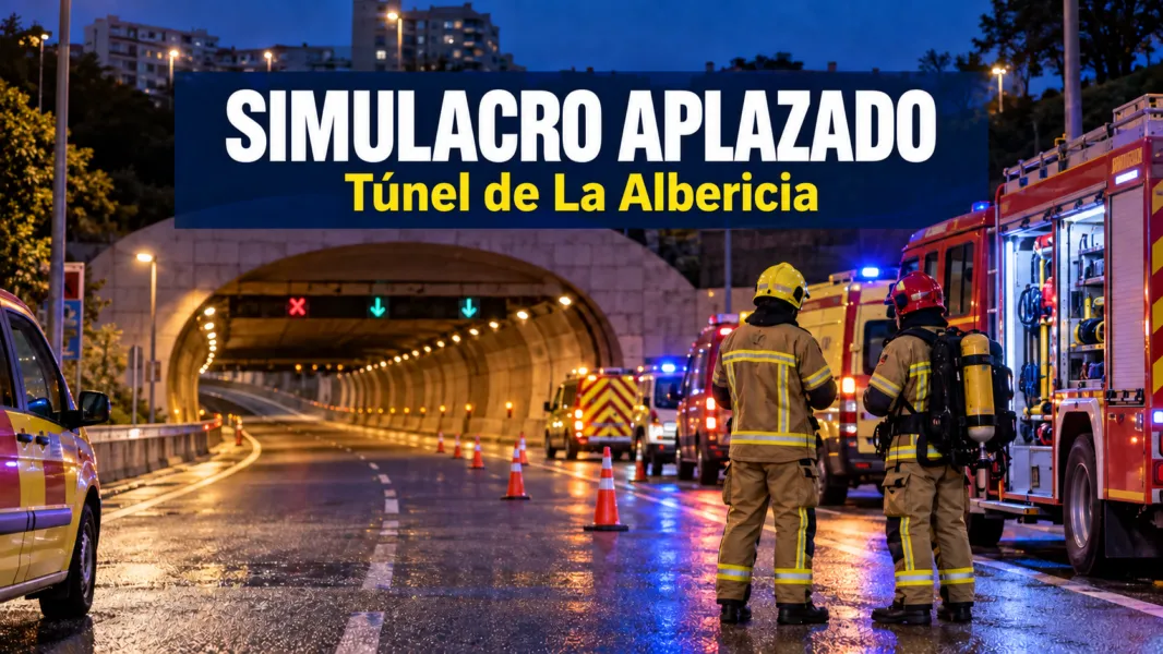 Noticias de Cantabria | El Cántabro | Se aplaza el simulacro de accidente de mercancías peligrosas en el túnel de La Albericia