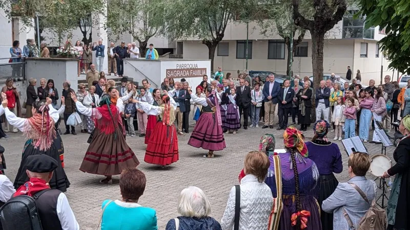 Momento de la asistencia del consejero de Economía a la celebración de la Bien Aparecida en el Centro Montañes de Burgos. FOTO: Oficina de Comunicación