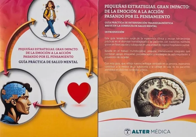 La propuesta se articula en dos materiales complementarios: un manual teórico-práctico dirigido a profesionales, y un desplegable visual concebido como herramienta de psicoeducación para pacientes. (Foto: Oficina de Comunicacion)
