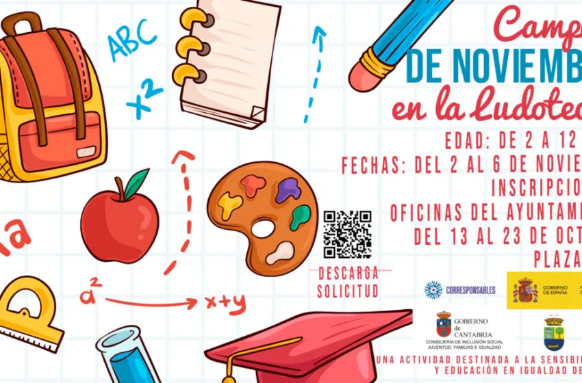  El Ayuntamiento de Colindres organiza un Campus de Noviembre en la Ludoteca para facilitar la conciliación familiar