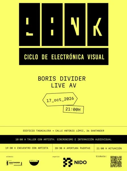 Noticias de Cantabria | El Cántabro | Boris Divider, referente de la electrónica experimental española, en la 7ª edición de ‘Link’