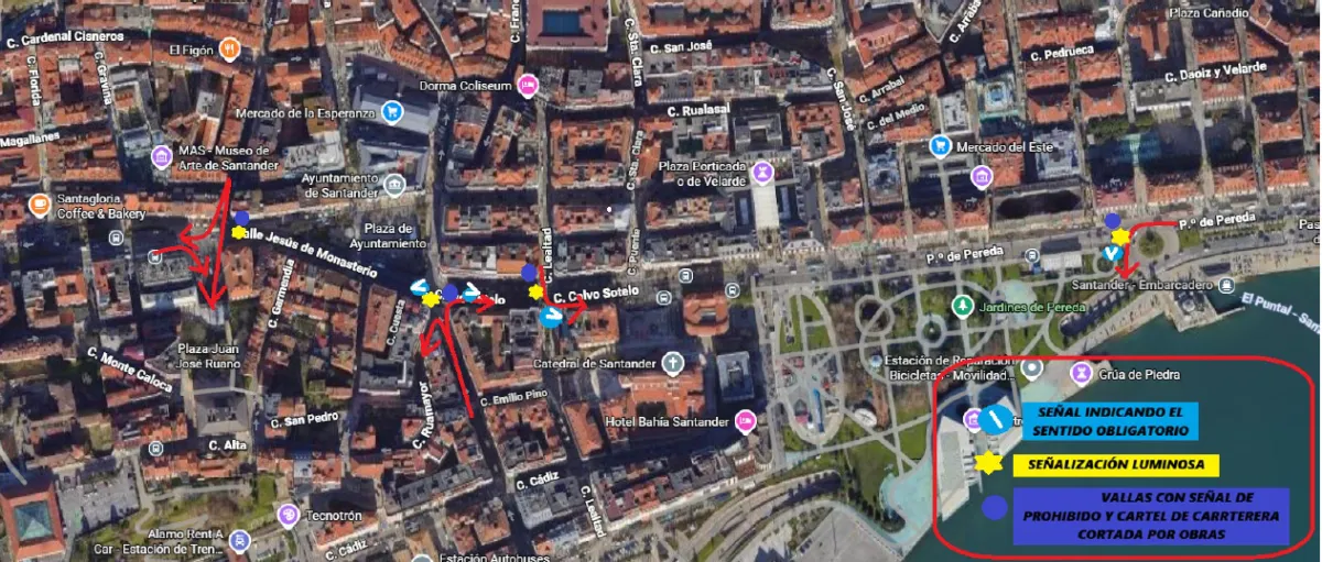 Noticias de Cantabria | El Cántabro | Las calles Isabel II y Jesús de Monasterio se cortan al tráfico este jueves por obras de asfaltado