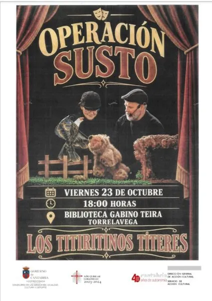 Noticias de Cantabria | El Cántabro | Torrelavega celebra el Día de la Biblioteca con el espectáculo de títeres y cuentacuentos “Operación Susto”