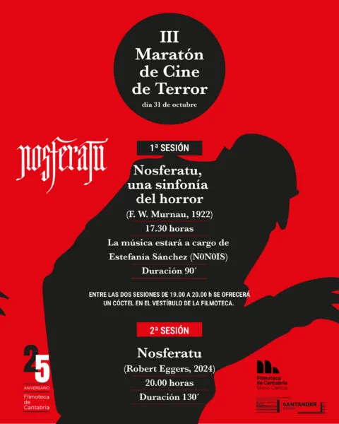 Noticias de Cantabria | El Cántabro | El Maratón de Cine de Terror propone un Halloween de película con versiones de ‘Nosferatu’