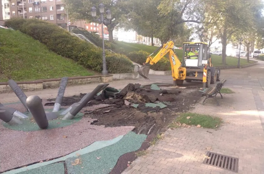 Noticias de Cantabria | El Cántabro | Comienzan las actuaciones para la renovación integral del parque infantil de La Teja
