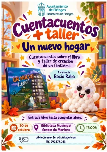  La Biblioteca municipal de Mortera, última parada este viernes del cuentacuentos del libro infantil titulado “Un nuevo hogar” de Rocío Raba