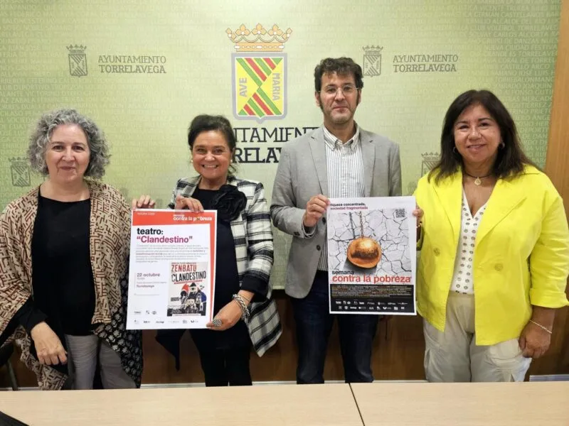 Noticias de Cantabria | El Cántabro | Torrelavega acoge el 22 de octubre la obra de teatro social 'Clandestino', dentro de la Semana contra la Pobreza