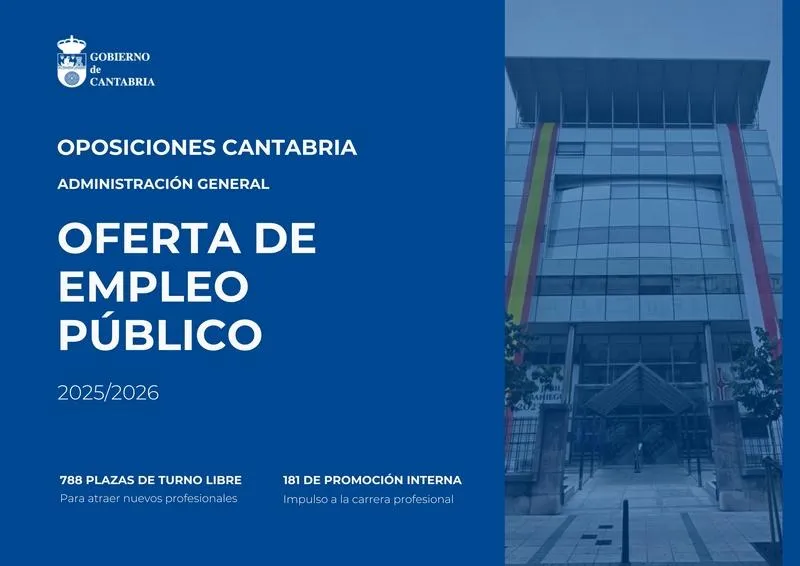 Noticias de Cantabria | El Cántabro | Más de 1.800 aspirantes optan a 59 plazas de la OEP 2025/2026 en la Administración General