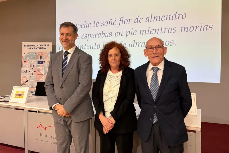 Luis Martínez Abad, Tamara González y Santiago Izquierdo. (Foto: Gobierno de Cantabria).