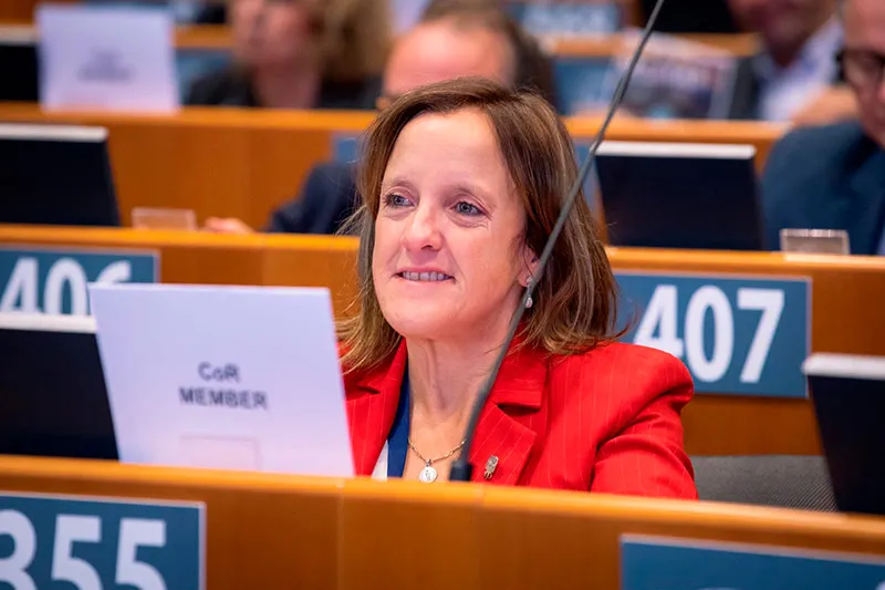 Participación de la consejera Urrutia en la Mesa del Comité de las Regiones (Foto: Gobierno de Cantabria)