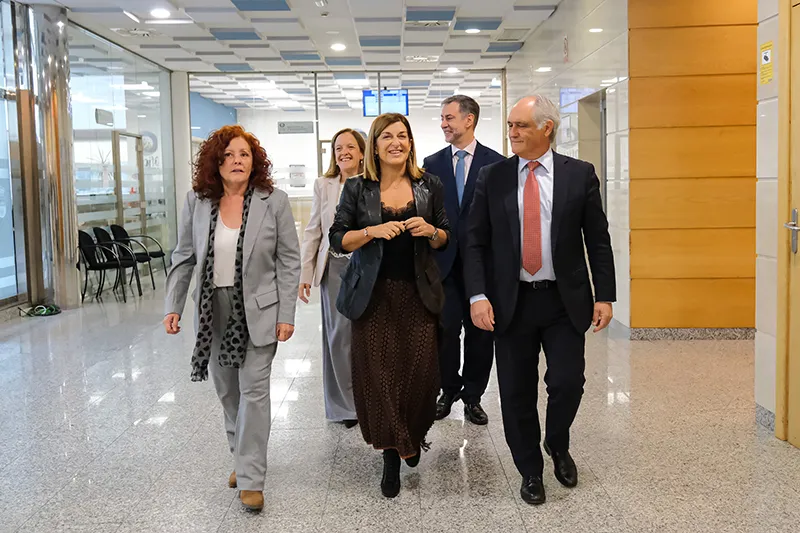 En primera fila, Buruaga, González y Sáez Bereciartu. Detrás, Urrutia y Martínez Abad (FOTO: Raúl Lucio)