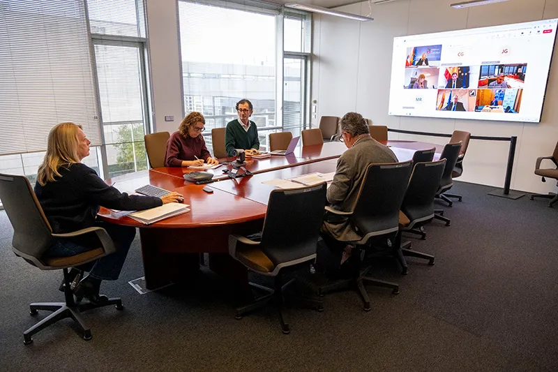 La consejera participa telemáticamente en la reunión con el ministro Luis Planas. (Foto: Miguel López).